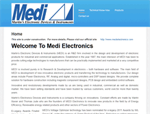 Tablet Screenshot of medielectronics.net